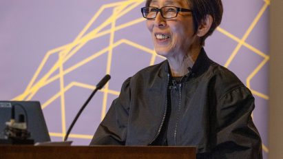 Kazuyo Sejima speaking at the Weitzman School Awards