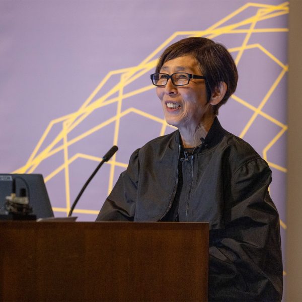 Kazuyo Sejima speaking at the Weitzman School Awards