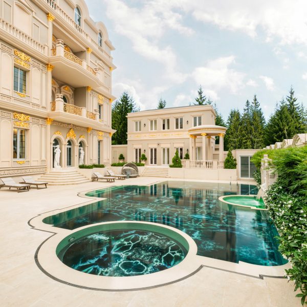 Vetrite glass swimming pool in Cambodia by Sicis