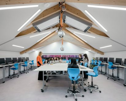 Immersive studio inside St Paul's Girls School