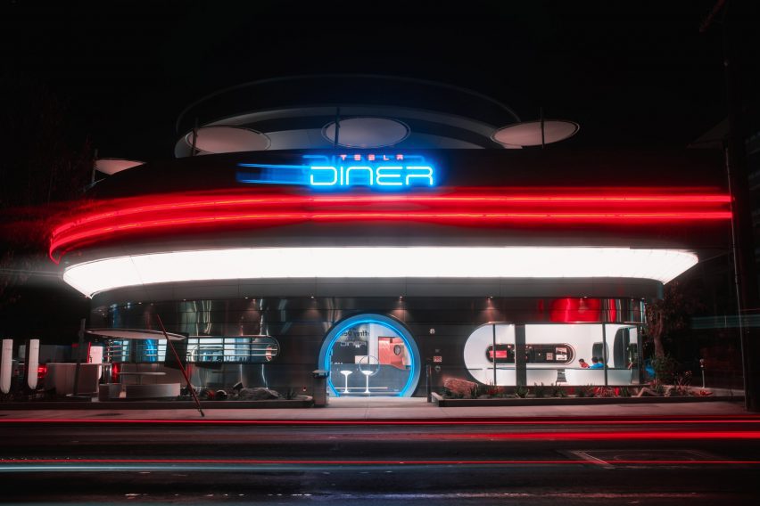 Telsa diner facade