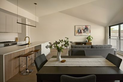 Interior of apartment building