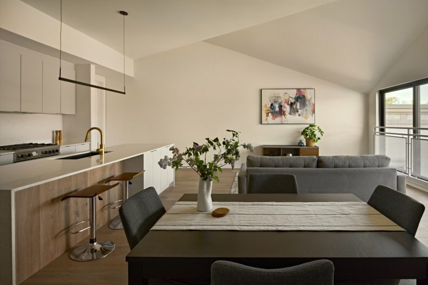 Interior of apartment building