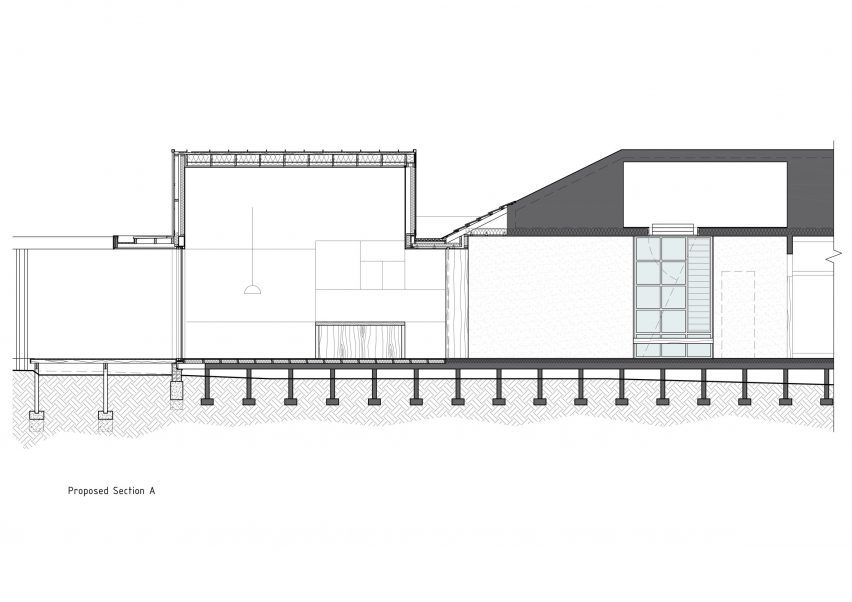 Section of Thornbury House by Healy Ryan Architects