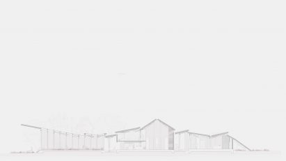 a diagram of a building in tones of grey