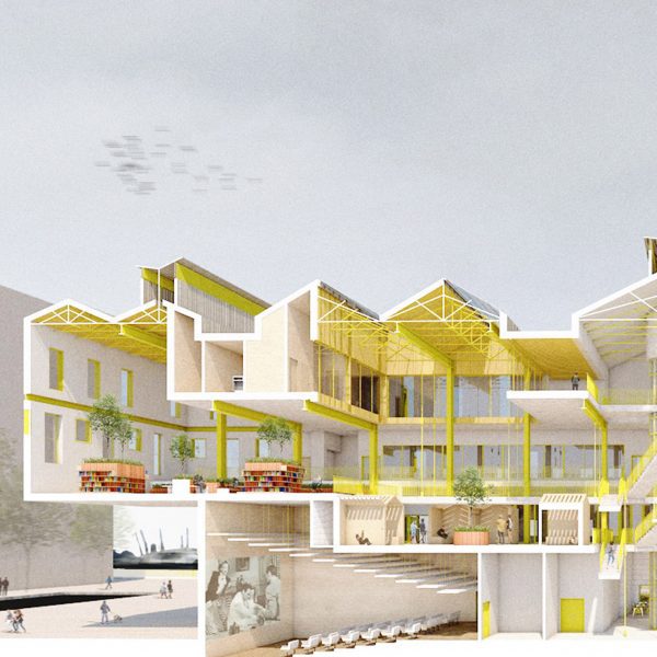 Render of inside of a building