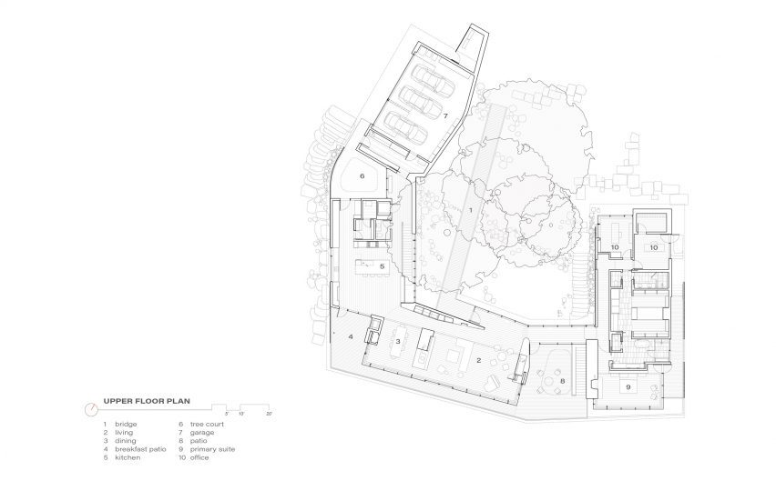 Upper floor plan
