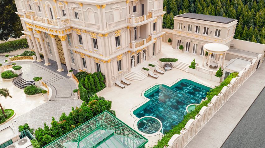 Vetrite glass swimming pool in Cambodia