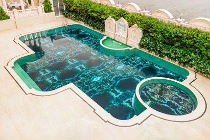 Vetrite glass swimming pool