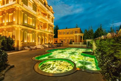 Vetrite glass swimming pool in Cambodia by Sicis