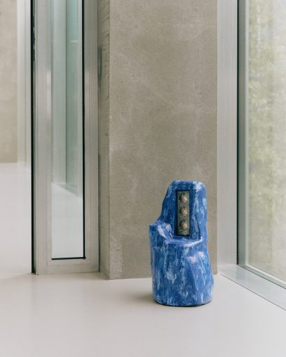 Ceramic Power Gem plug in blue by Willem van Hooff for Pedestal