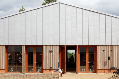 Exterior of Wolves Lane Centre by Material Cultures and Studio Gil