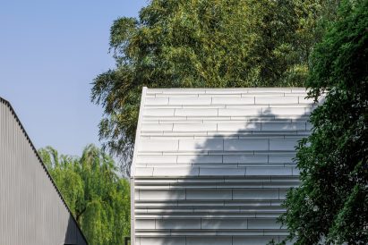 Close-up of tiled structure by Wutopia Lab