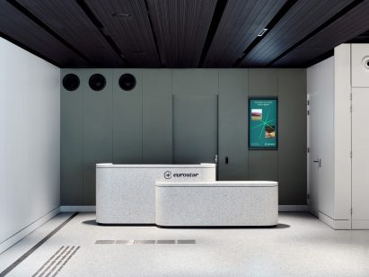 Eurostar UK terminal in Amsterdam