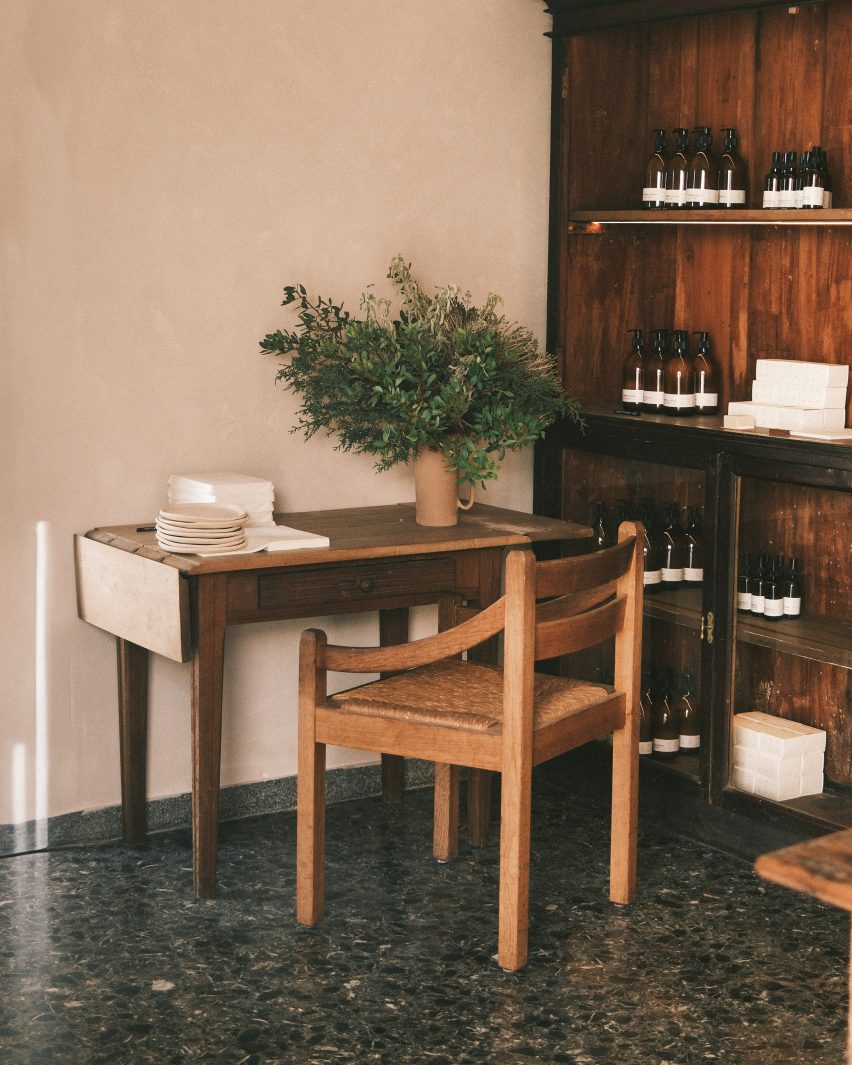 10AM Apotheke in Antiparos, Greece designed by Studio Andrew Trotter and Eva Papadaki