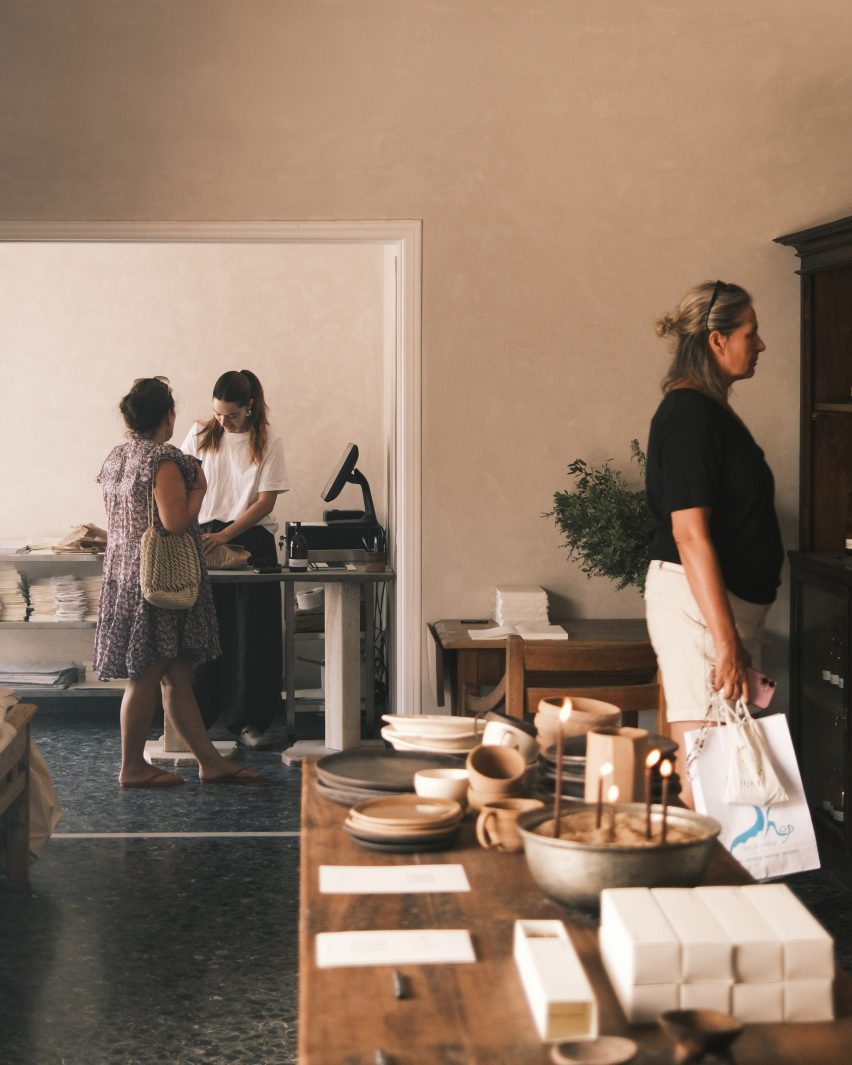 10AM Apotheke in Antiparos, Greece designed by Studio Andrew Trotter and Eva Papadaki