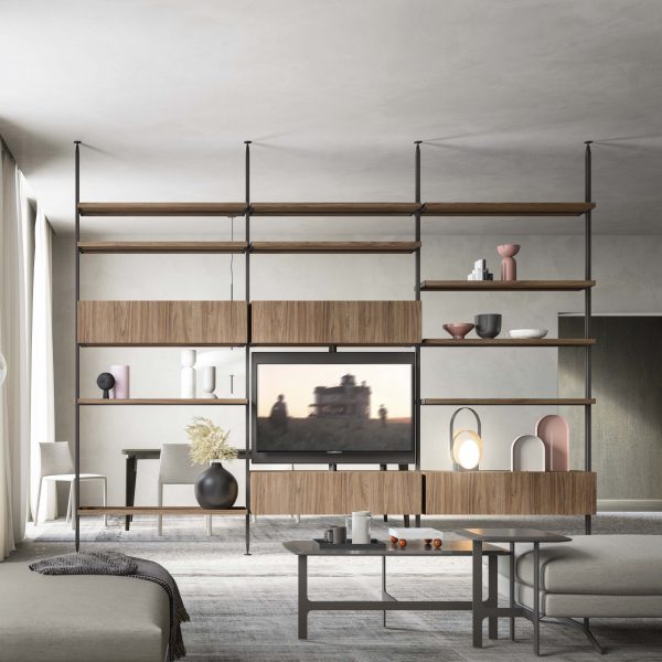 Render of a living room with Alf DaFrè furniture
