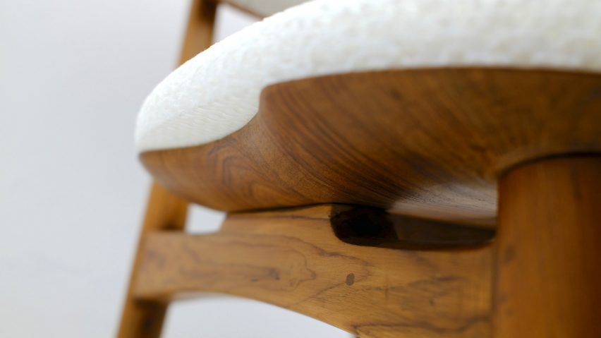 Close up photo of a chair