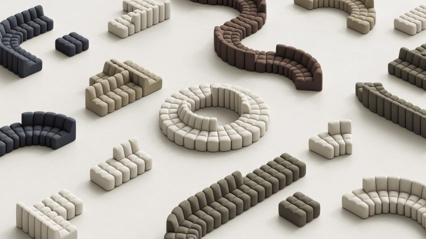 Graphic of modular sofas