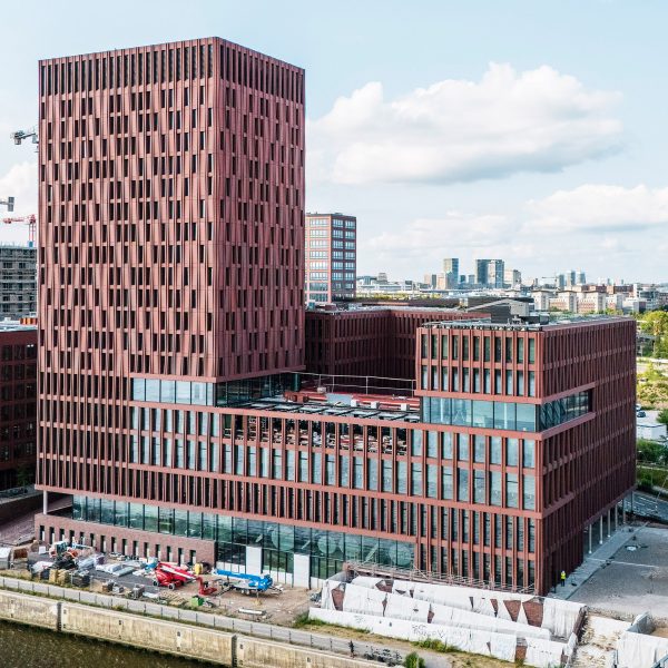 BGW and VBG Prevention Centre clad in a red facade system