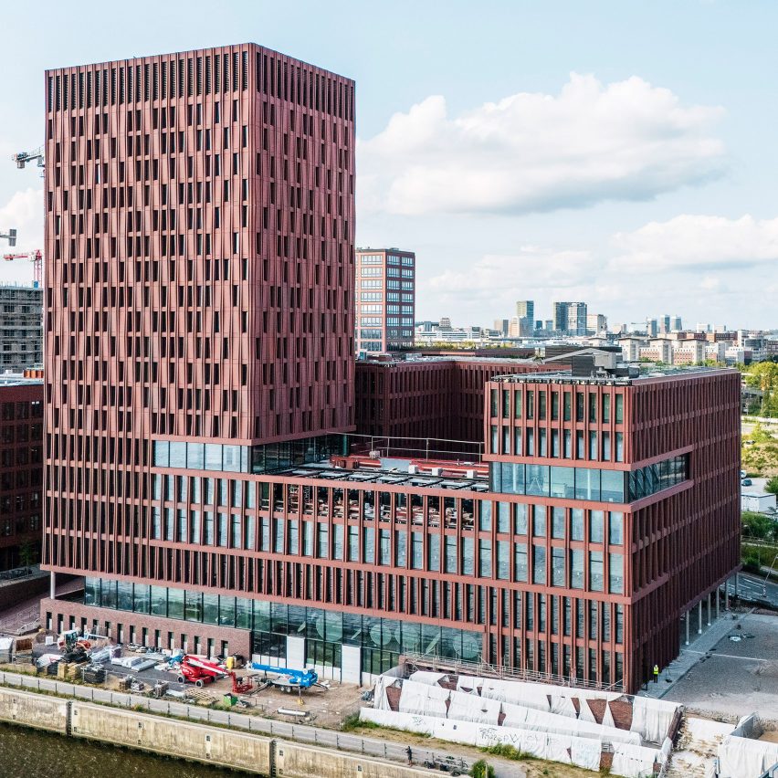 BGW and VBG Prevention Centre clad in a red facade system