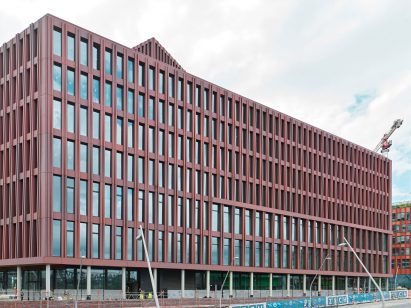 BGW and VBG Prevention Centre clad in a red facade system