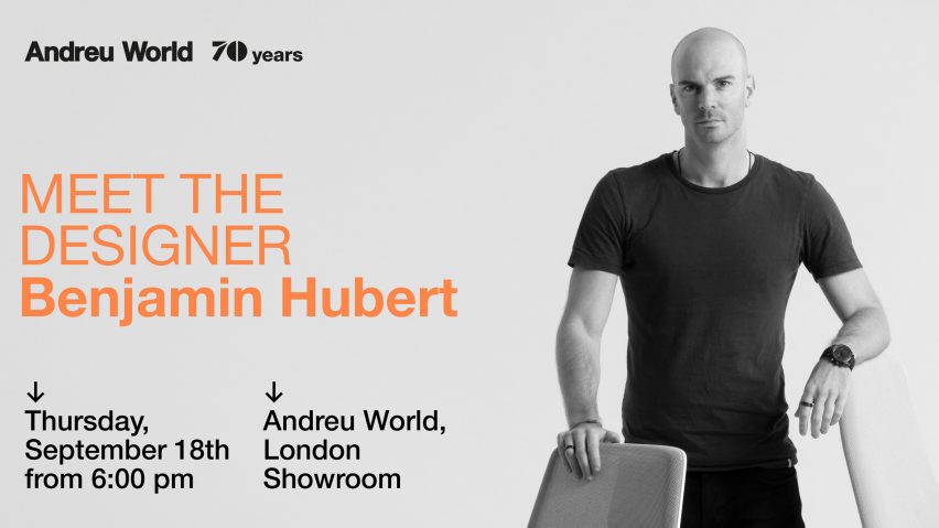 Graphic for Andreu World and Benjamin Hubert event