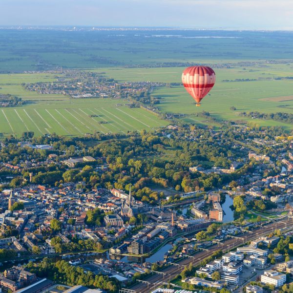 Photo of hot air balloon above Woerden, the Netherlands