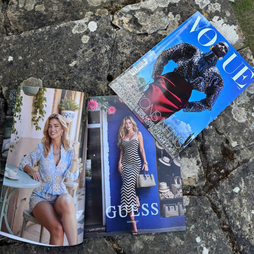 Seraphinne Vallora AI model ads in magazines