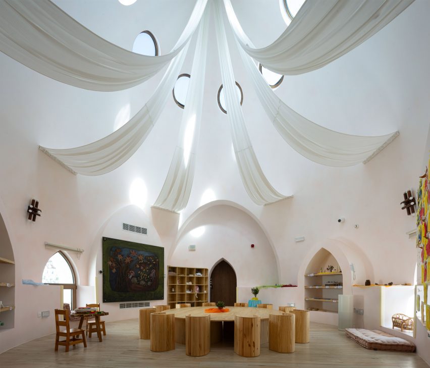 Interior of Al Fanar School in Dubai by Emkaan