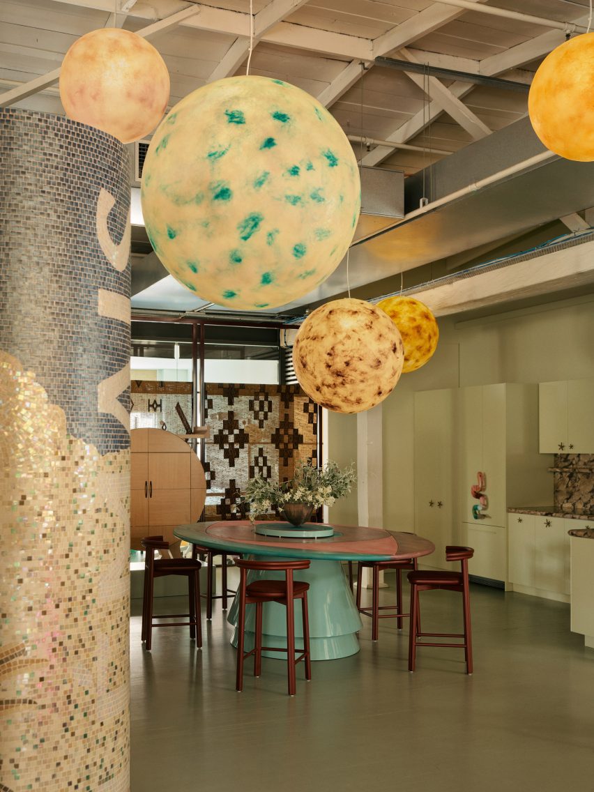Globe lights in Sydney office