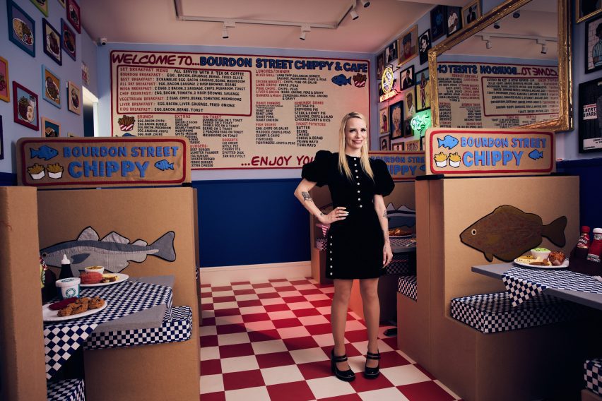 The Bourdon Street Chippy by Lucy Sparrow