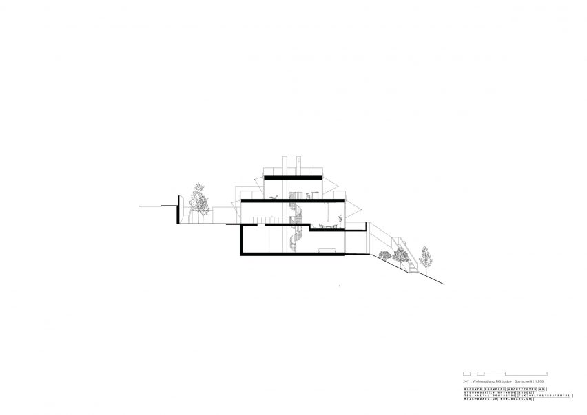 Section of Rötiboden by Bruchner Bründler Architekten