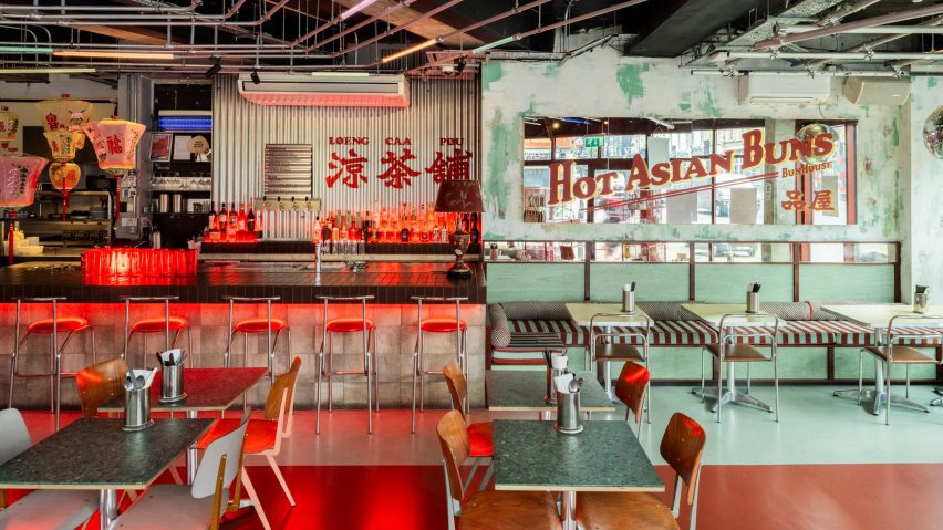 Interior of Bun House Disco, London