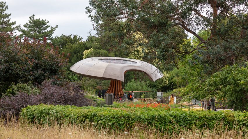 Carbon garden pavilion by Mizzi Studio