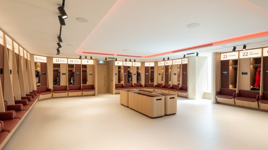 Changing facilities at Manchester United complex