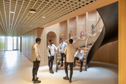 Interior of Carrington Training Complex by Foster + Partners