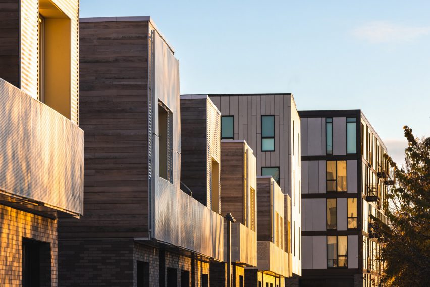 Mixed-use buildings in Detroit