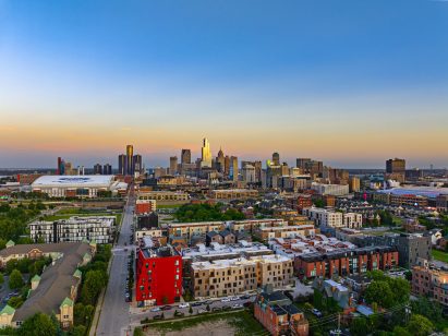 Mixed-use buildings in Detroit