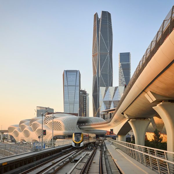 King Abdullah Financial District Metro Station by Zaha Hadid Architects