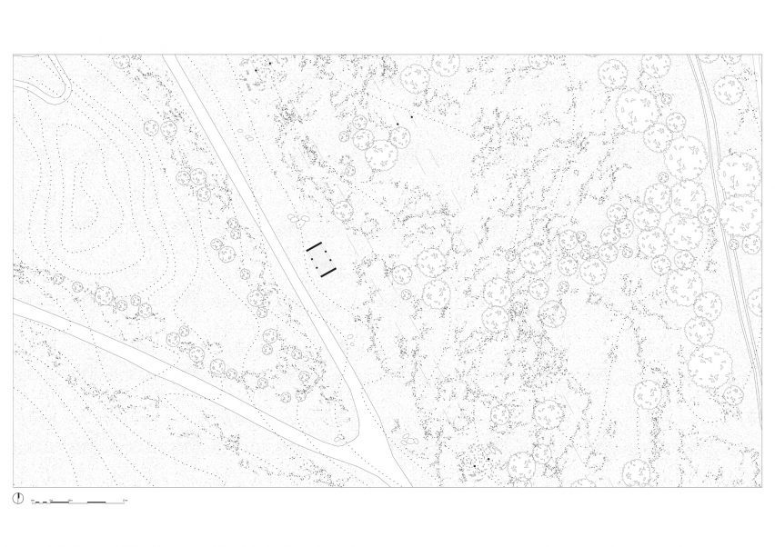 Site plan of Dem Talamh by Fuinneamh Workshop Architects