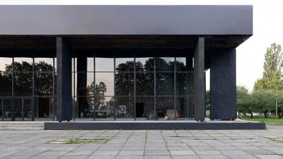 Exterior view of Pavilion 13 in Kyiv