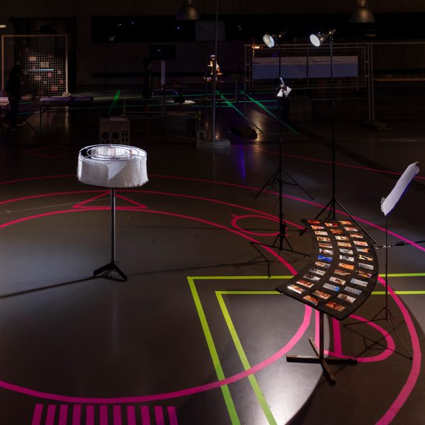 a photograph of an exhibition