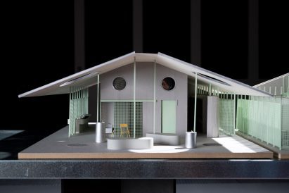 a photograph of an architectural model