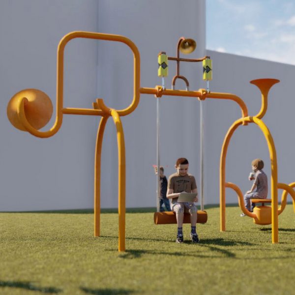Hornscape Playground installation