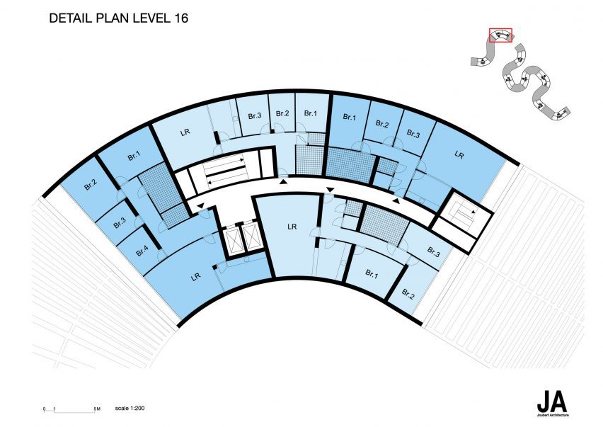 Plan of Lake Views by JA Joubert Architecture