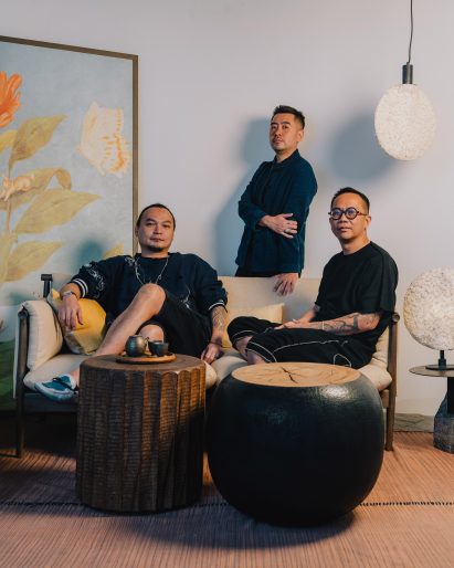 Jia Curated founders Budiman Ong, Rudi Winata and Yang Yang Hartono