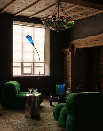 Murano-glass pendant in UK house