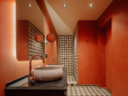 Bathroom of Lopota Lake Resort & Spa in Georgia by 10:10 Interiors