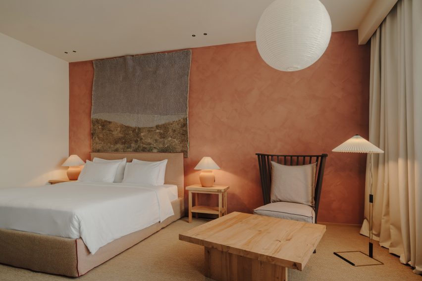 Guest room of Lopota Lake Resort & Spa in Georgia by 10:10 Interiors